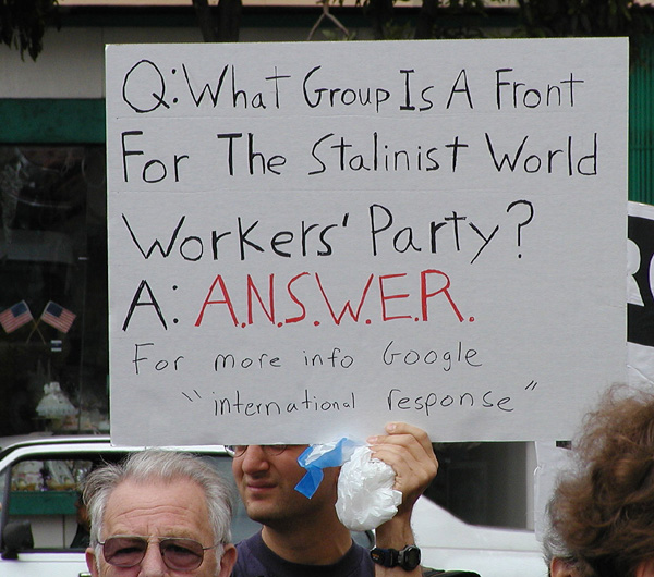 Anti-Answer Protester