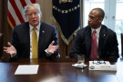 Convicted felon President Donald J. Trump, and HUD Secretary Scott Turner