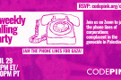 Zoom
https://www.codepink.org/cp429