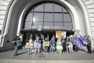 Climate crisis message delivered to crowds at the Ferry Building