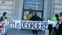 Protest at Department of Public Health After Closure of LGBTQI Services Center