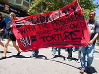 Prisoners' Hunger Strike Solidarity March in Santa Cruz