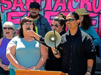 Community Members Rally for Charges to Be Dropped Against the Santa Cruz Eleven
