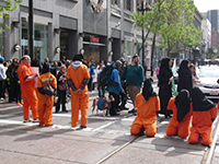 Guantanamo Detainee Solidarity Protest Blocks Market Street