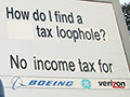 "Corrected" Billboard Applauds Corporate Tax Loopholes