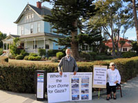 Demonstrators at Sam Farr Fundraiser Oppose Congress Member's Support of Israeli War