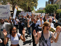 Santa Cruz Rally and March in Solidarity with the People of Ferguson