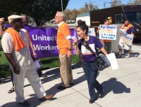 Protest at Hyatt Santa Clara for Worker Justice