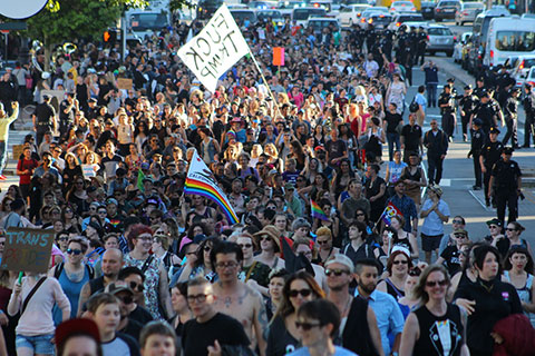 Politicians Booed Off Stage at Trans March