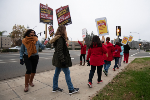 Kaiser Mental Health Care Workers' One Week Strike
