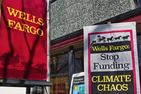 Protesters in Silicon Valley Tell Wells Fargo "Quit the Dirty Energy Business"