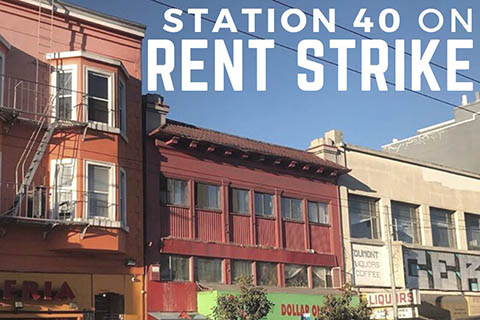 Station 40 on Rent Strike