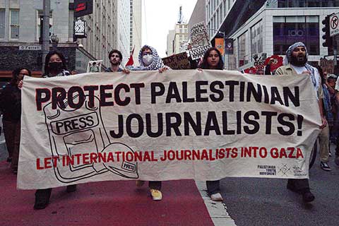 Bay Area Marches for Palestinian Journalists