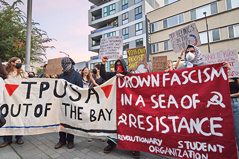 Undeterred, Hundreds Stand Against Turning Point USA in Berkeley