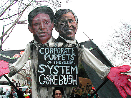 J20: Bush & Gore, Corporate Puppets : Indybay