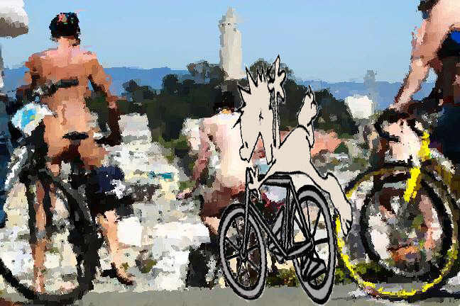 world naked bike ride 2015 Alamy