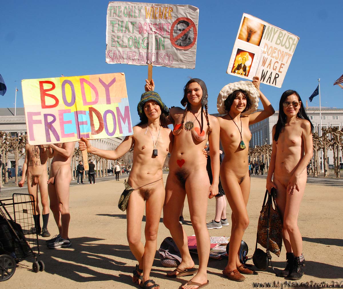 Naked nudist women