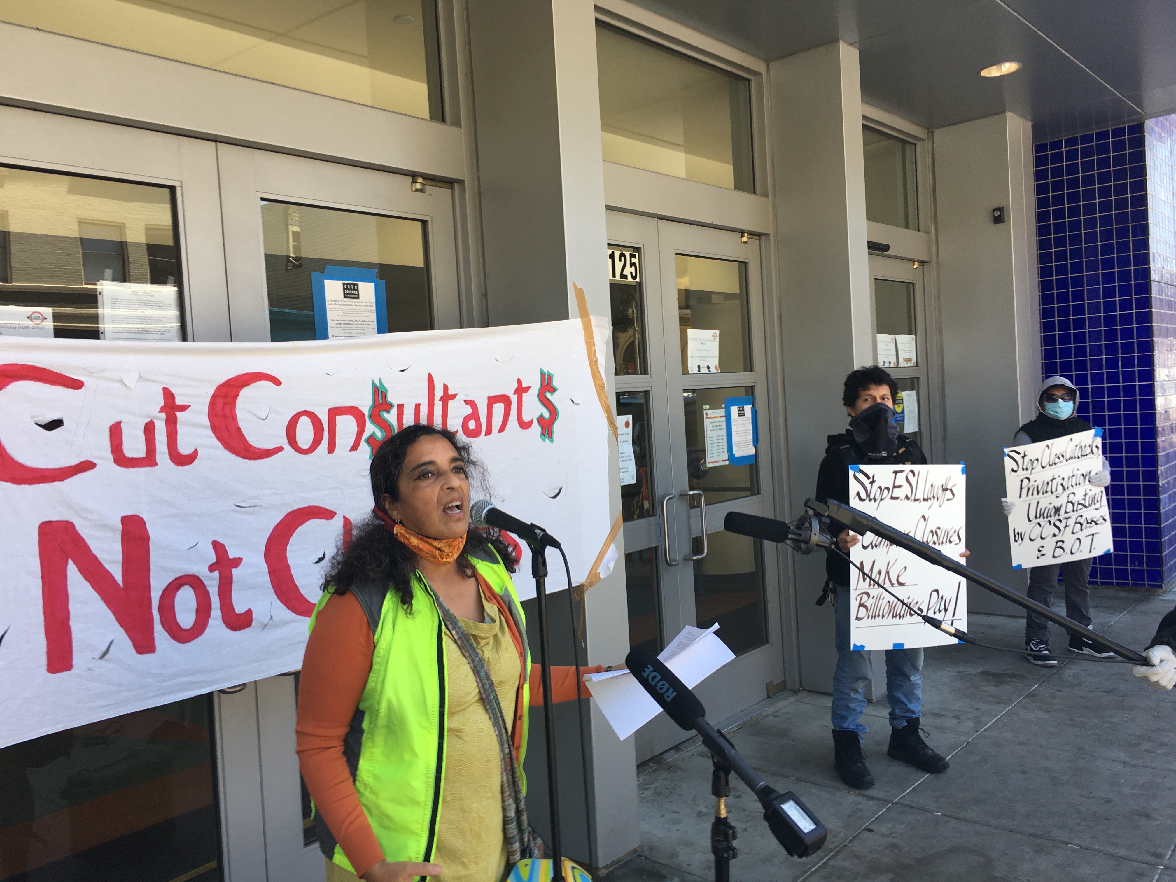 Protest To Stop Destruction of CCSF Through Elimination of ESL