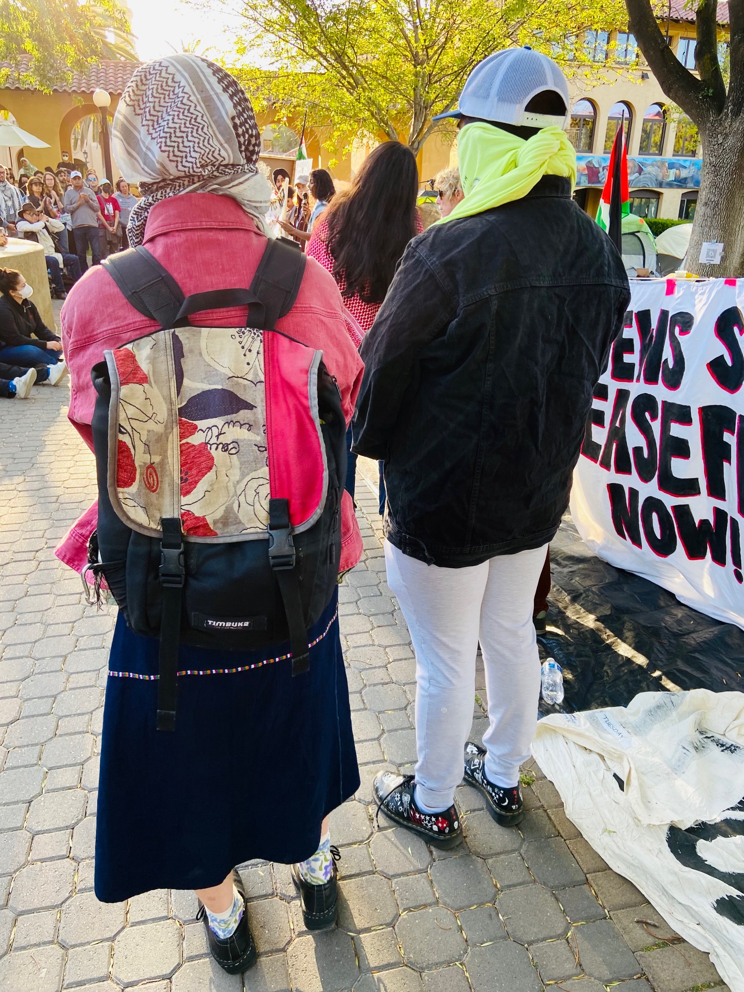 students gathering