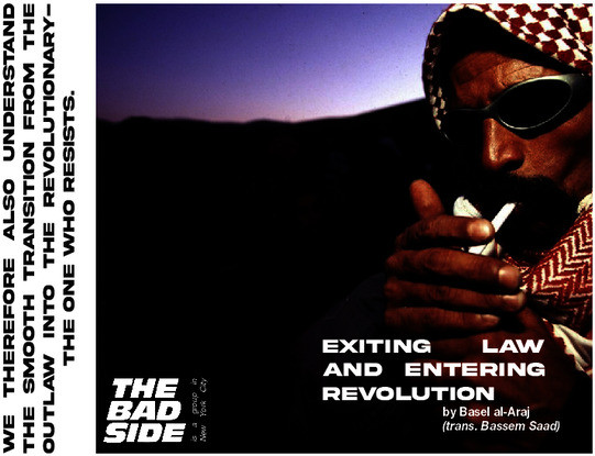 Printable zine version of "EXITING LAW AND ENTERING REVOLUTION"