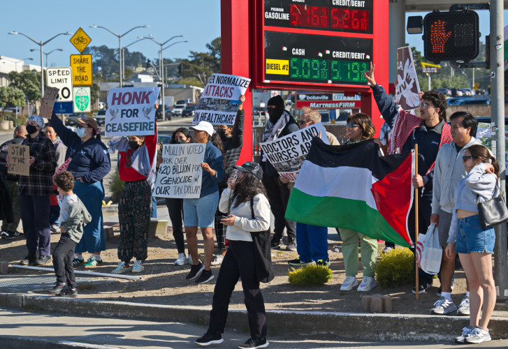 US-Israeli war crimes protested in Daly City