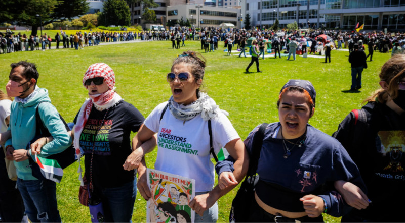 San Francisco State protest for Palestine