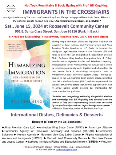 Round Table: Immigrants in the Crosshairs - flyer in English