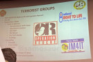 Military Training Slide Calling Protesters "Terrorists"
