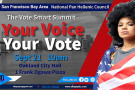 Oakland City Hall
1 Frank H. Ogawa Plaza 
Oakland, CA 94612

This FREE workshop is open to all voters in the SF Bay Area