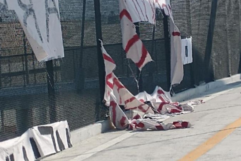 Albany overpass vandalism