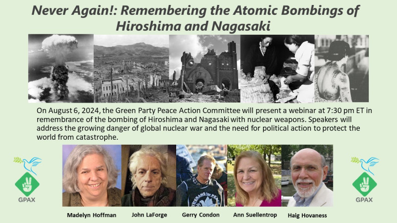 Flyer for Hiroshima/Nagasaki Webinar