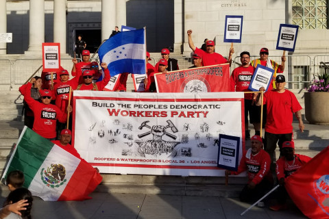 Roofers Local 36 In Los Angeles Support A Workers Party