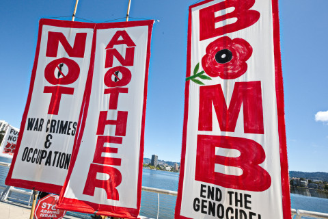 Over a thousand rally and march in Oakland to demand a cease fire and arms embargo to stop Israel's genocide of Palestine