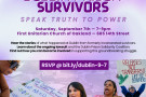 Event information with collage of Dublin survivors