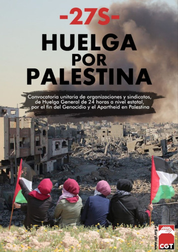 España 27 de Septiembre: Huelga por Palestina
Solidaridad!  Basta Ya de genocidio!