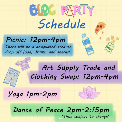 San José Mutual Aid Bloc Party schedule