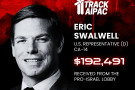 Eric Swalwell represents the Israeli lobby in Congress.