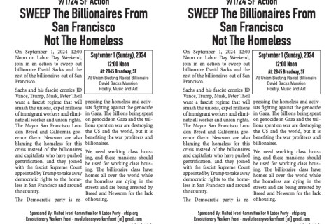 Sweep The Billionaires Not The Homeless