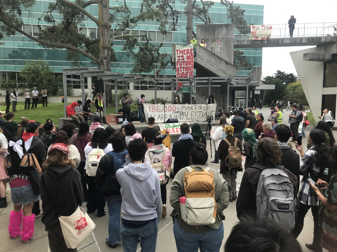 SF State rally for Palestine