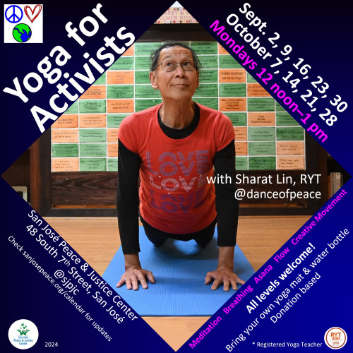 Yoga for Activists - flyer