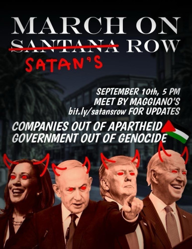 March on Satan's Row flyer