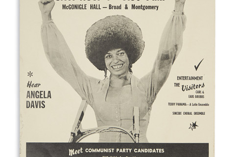 Vintage Campaign Poster Of Angela Davis! 