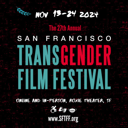 Black and red background poster with 27th Annual SFTFF details written in teal, red, and white