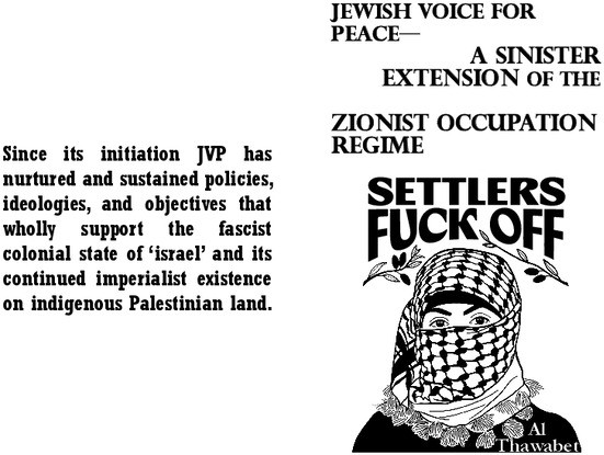 Print-ready PDF of the October 2022 article from Al Thawabet, formatted as a zine by Perfect Disorder Press.