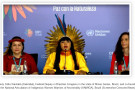 Indigenous women leaders from Brazil defending their rivers, forests and people, spoke with courage and the fire of their ancestors at th...