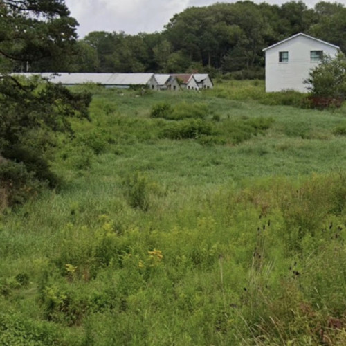 View of the now abandoned Rykola Mink Farm in Ebensburg, PA