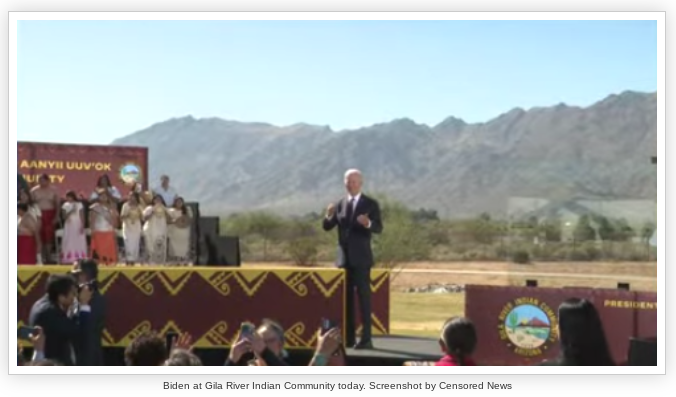 Speaking at Gila River Indian Community today, Biden made no apologies for the tens of thousands of Palestinian children murdered with U....