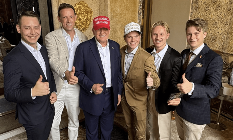 Trump With AfD Supporters