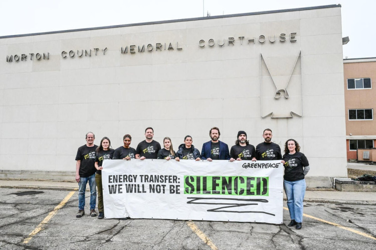 Photo of some members of Greenpeace.