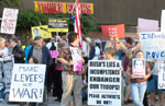 Sacramento Anti-War Protest Draws Hundreds, including Cindy Sheehan